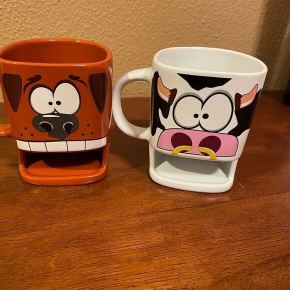 Brew Buddies Cow and Dog Coffee Hot Chocolate Ceramic Cups - Picture 10 of 14